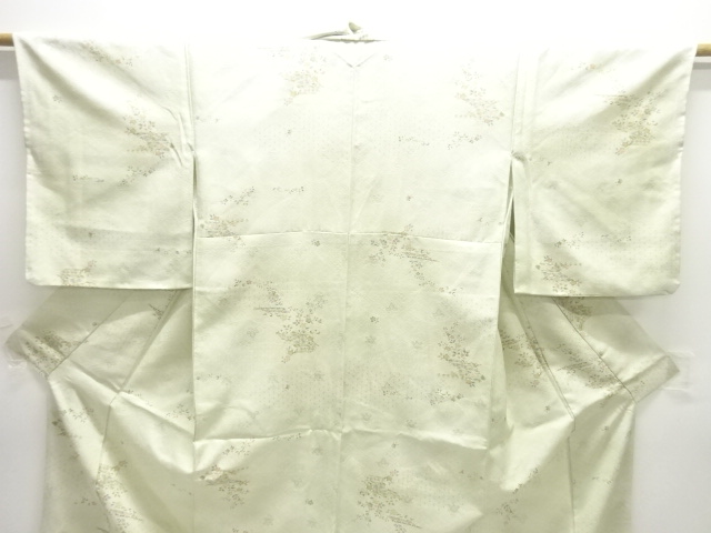  草花模様小紋着物